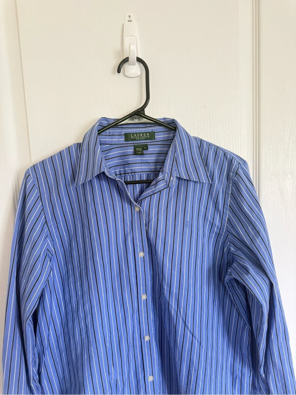 Lauren Ralph Lauren Blue Stripe Button Down Shirt